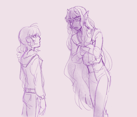 Doodle animation of original characters